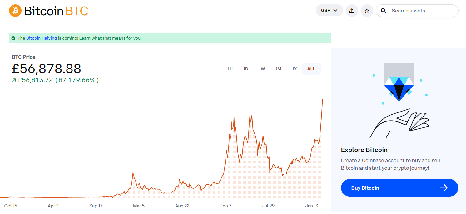 ประสบการณ์ผู้ใช้งาน Coinbase 