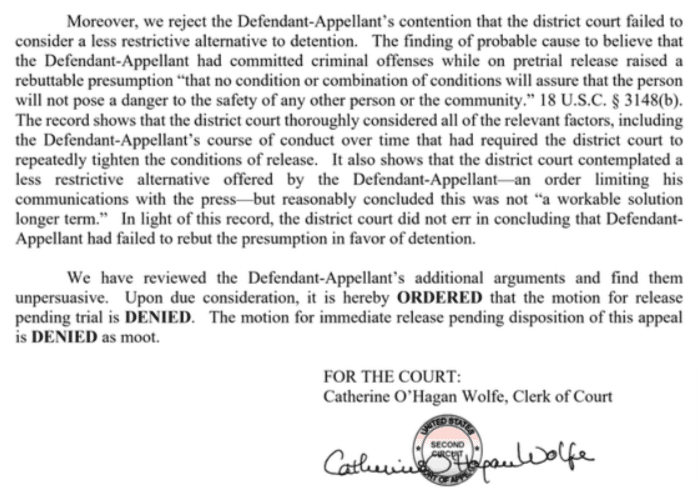 Court rejete demande de Sam Bankman Fried reste en prison