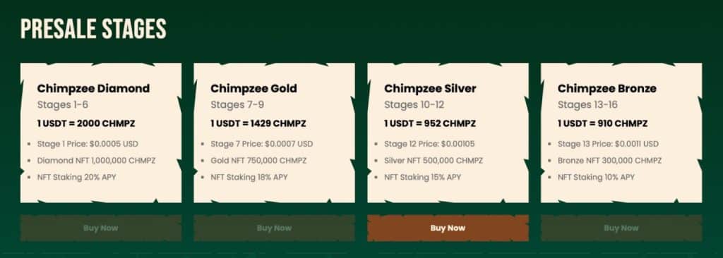 Chimpzee prevente feuille de route