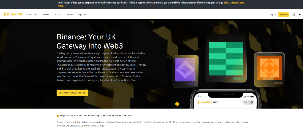 binance royaume-uni