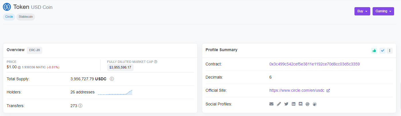 integration native de usdc sur polygon