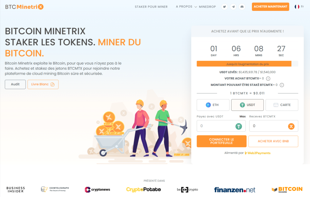 bitcoin minetrix stake jeton btcmtx prevente