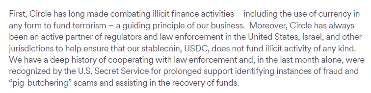 circle-dement-accusations-financement-illicite-lettre