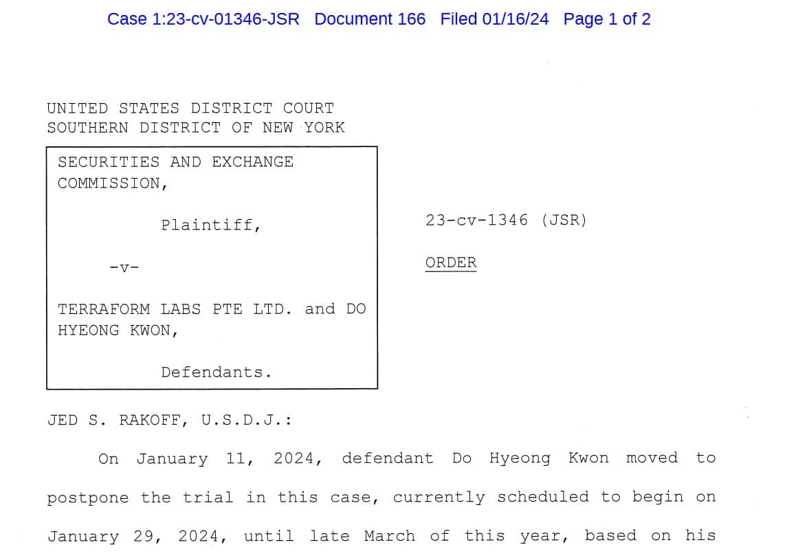 Do Kwon report&eacute;