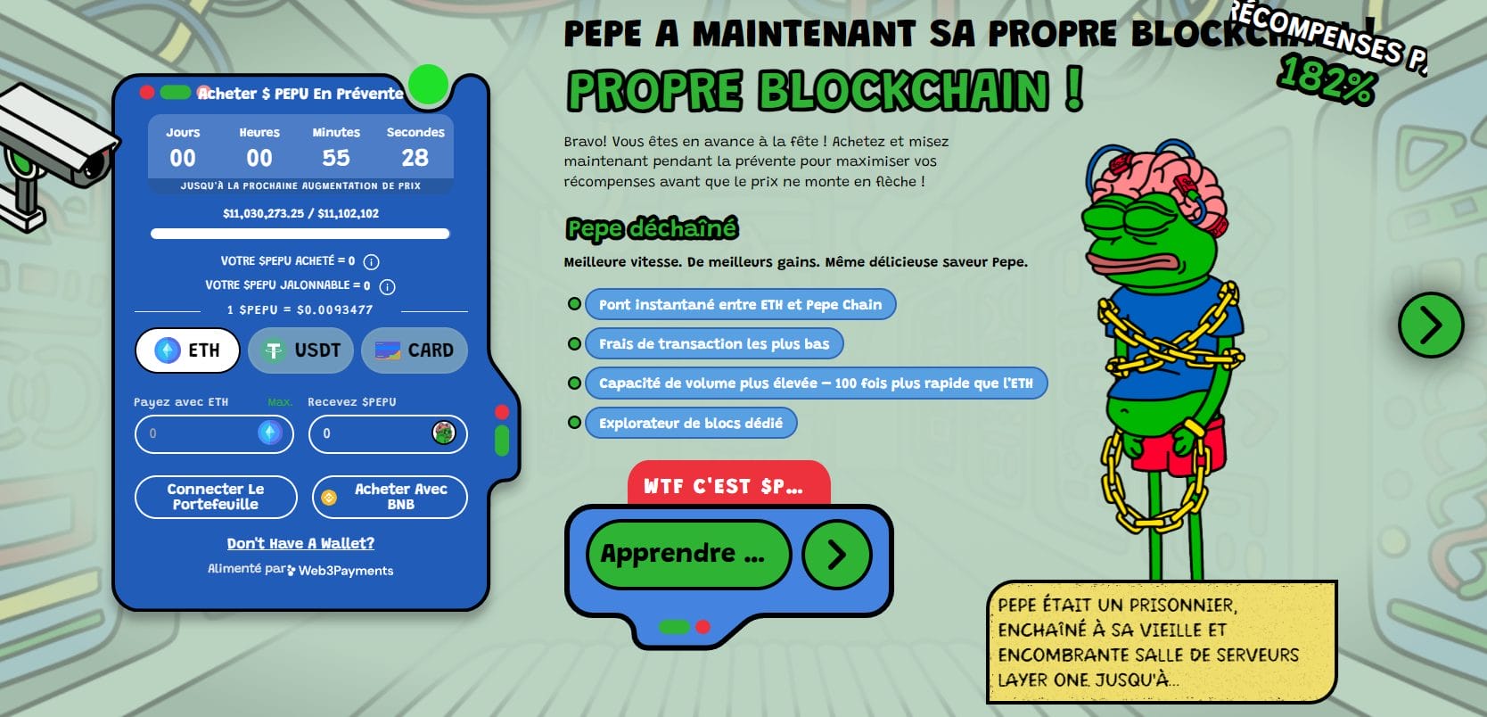 Acheter Pepe Unchained : comment obtenir le token $PEPU en prévente ? 