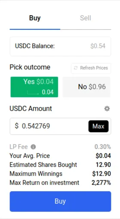 parier sur polymarket