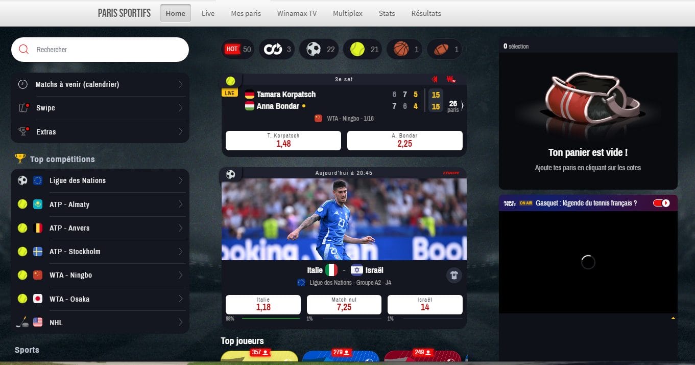 Winamax paris sportifs en crypto 