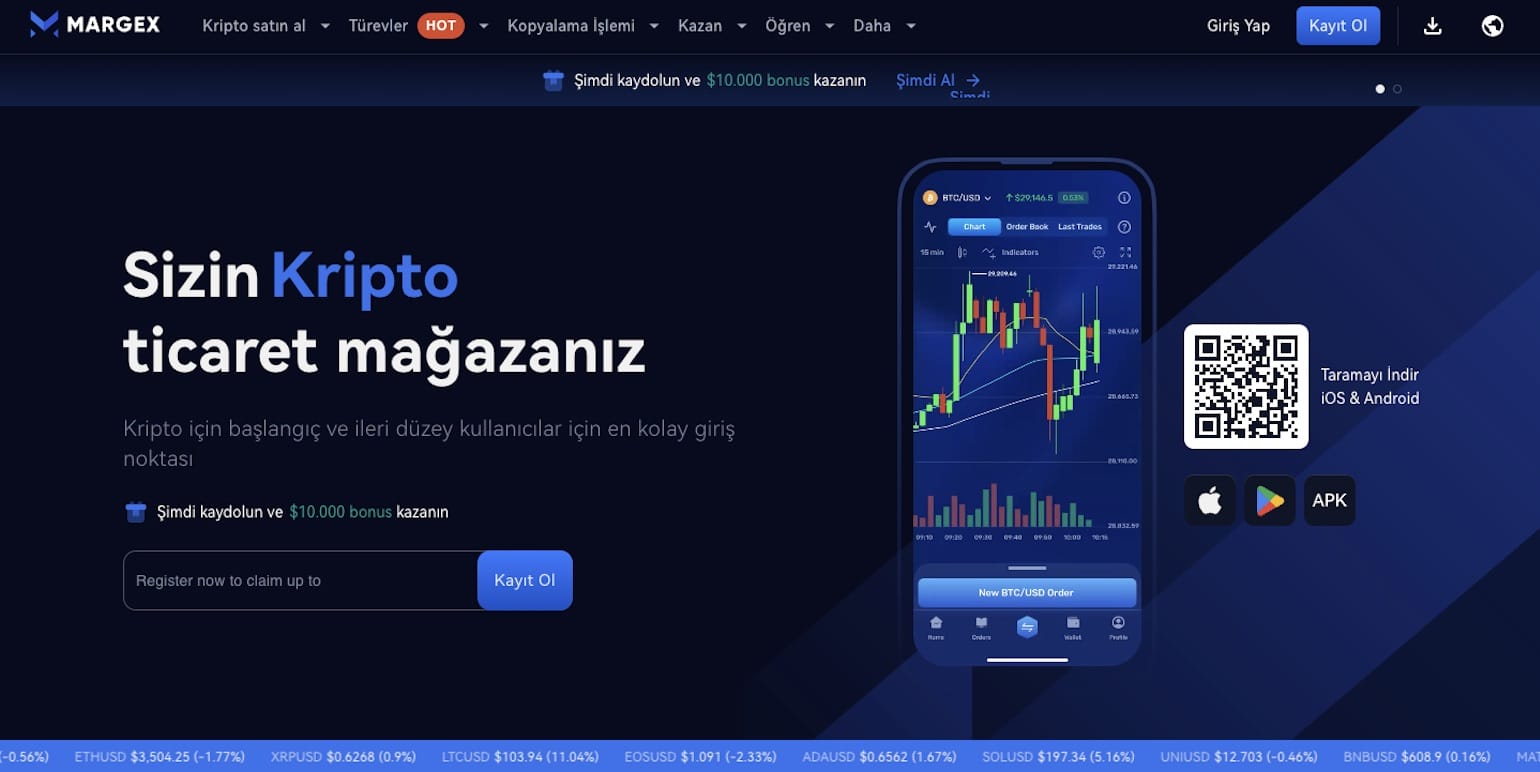 Margex Binance alternatifi kripto para borsaları
