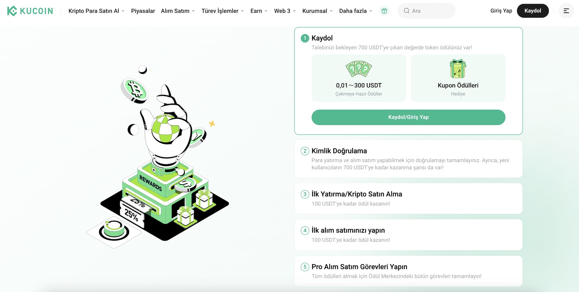 kucoin ticaret g&ouml;revleri