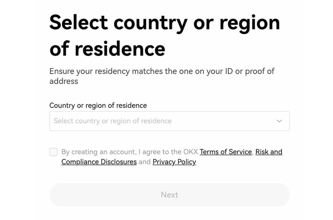 okx kayıt bonusu i&ccedil;in &uuml;lke se&ccedil;me