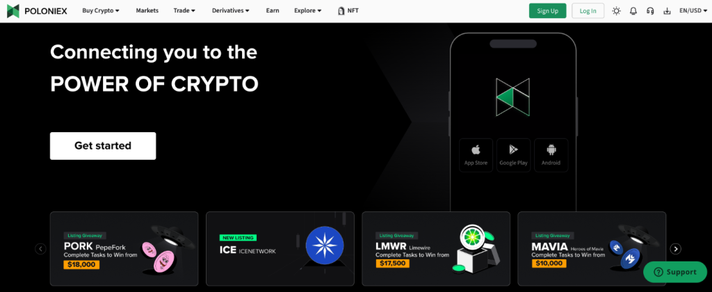 Kripto borsası Coinbase'e Alternatif poloniex