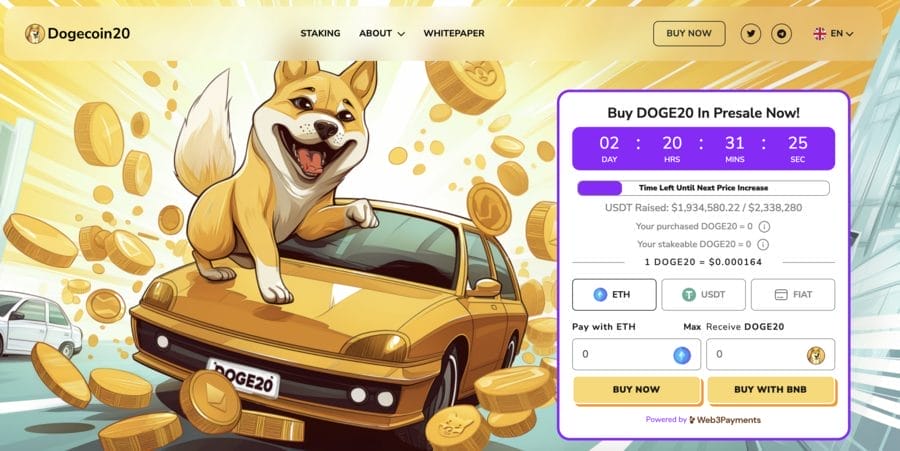 Dogecoin20 ($DOGE20) Fiyat Tahmini