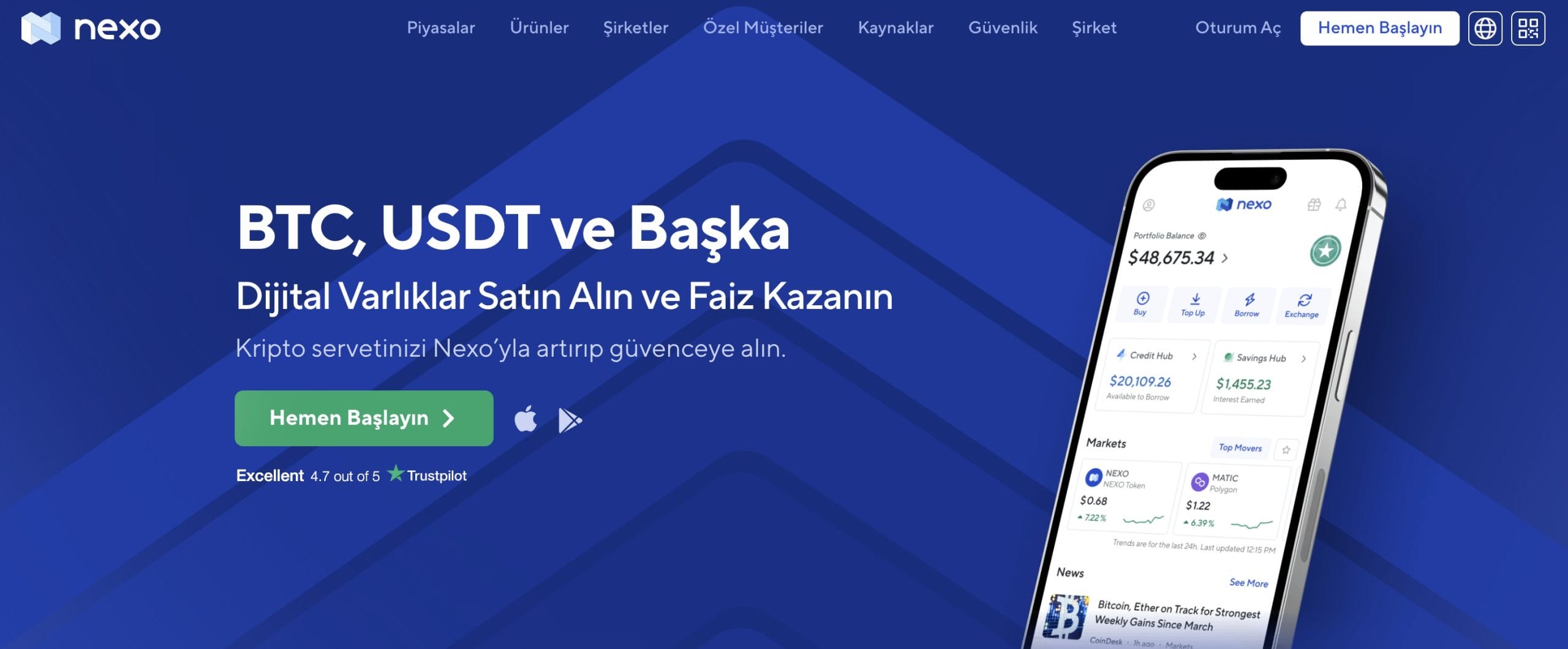 En iyi kripto tasarruf hesapları Nexo