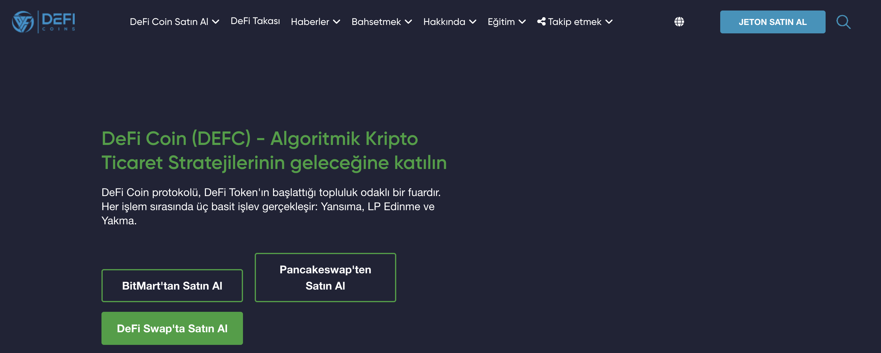 D&uuml;şerken alınabilecek en iyi kripto paralar DeFi Coin