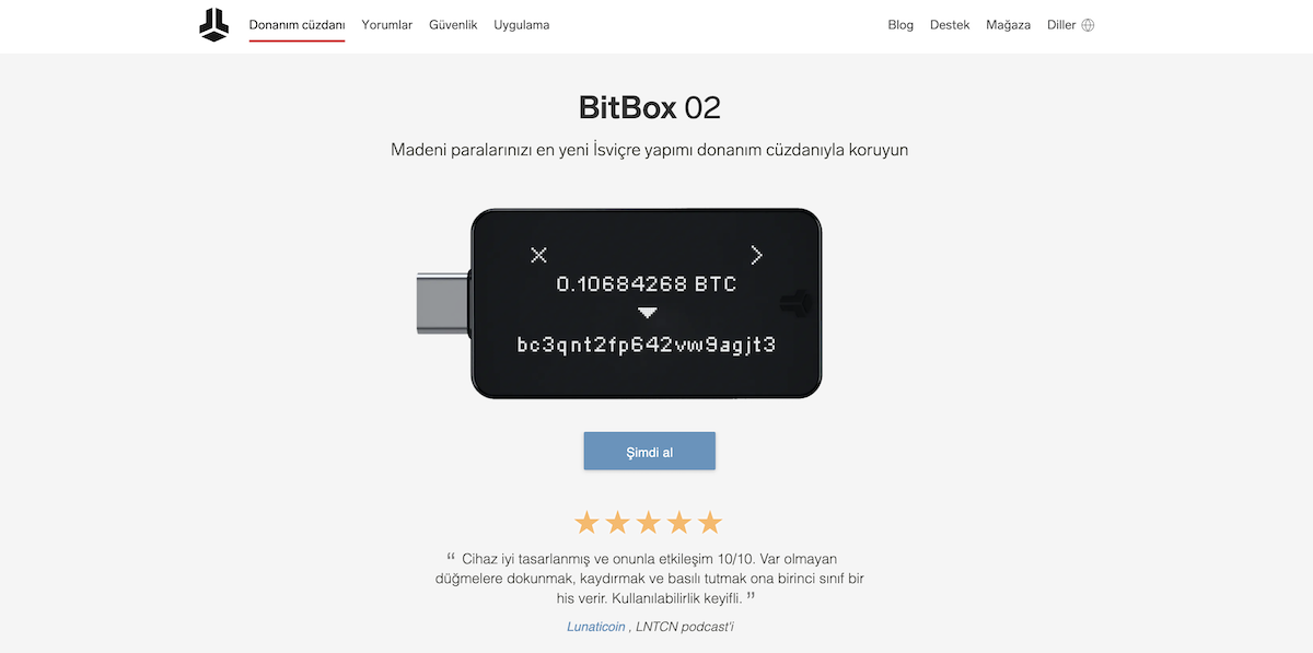 BitBox02 Cüzdan