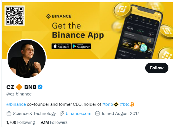  CZ Binance'in eski CEO'su