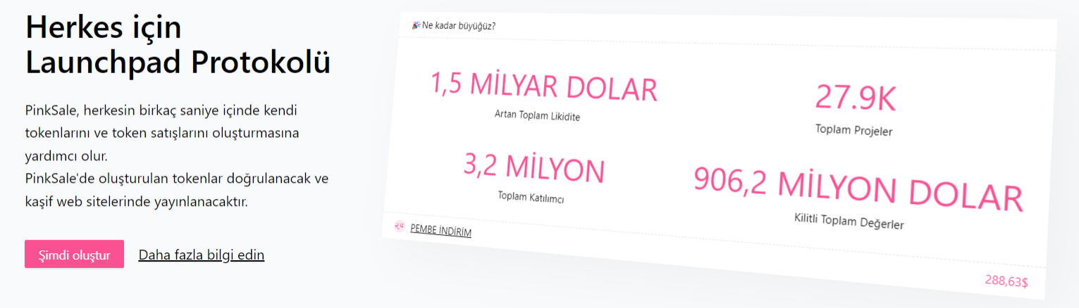 PinkSale &Ouml;n Satış Araştırma Platformu