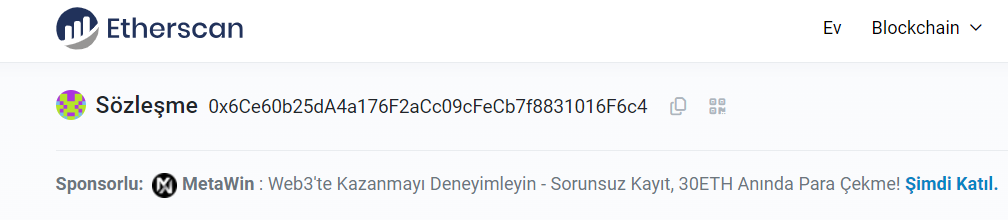 MetaMask ile token yatırıp &ccedil;ekme