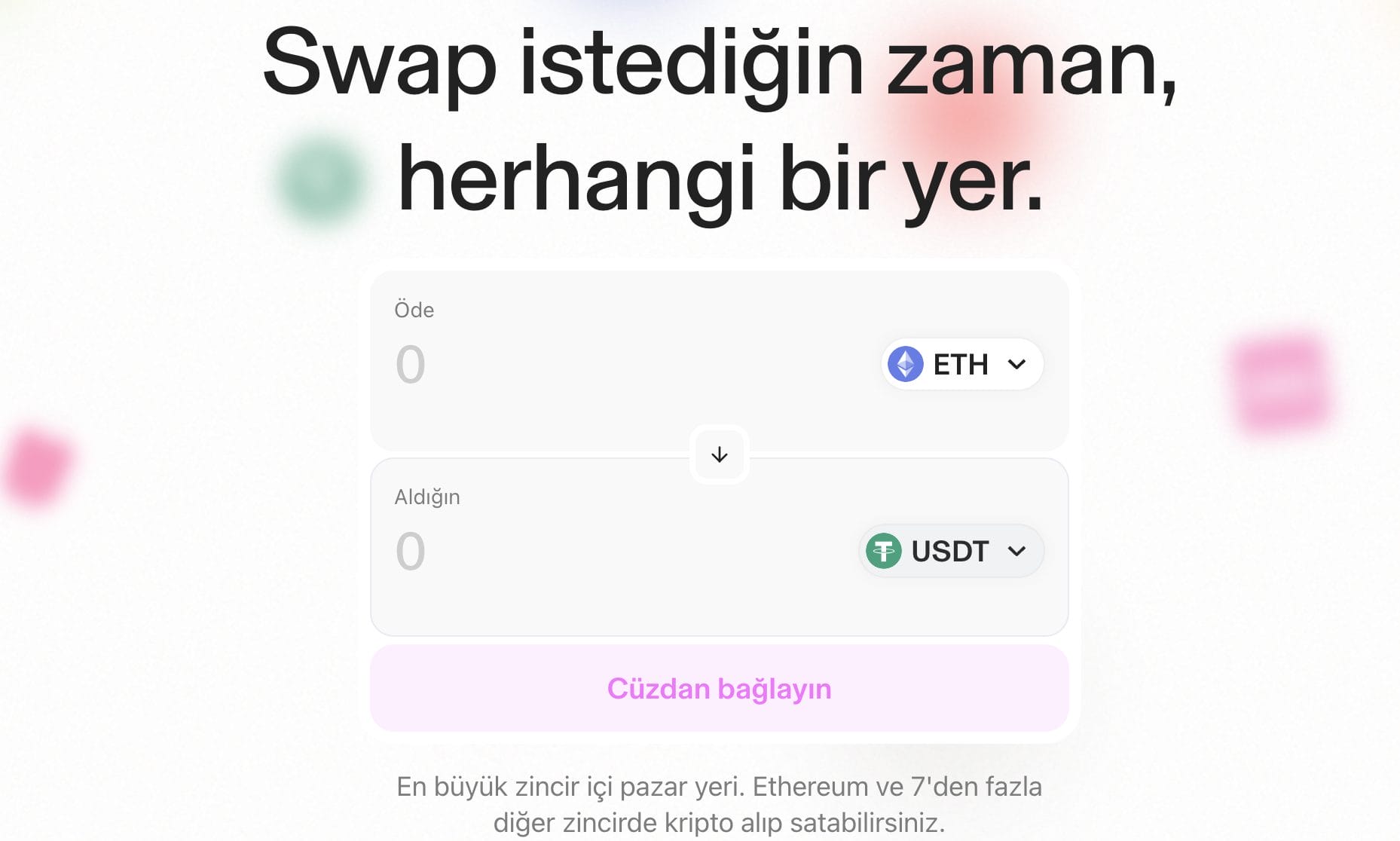 Swap - uniswap işlem rehberi