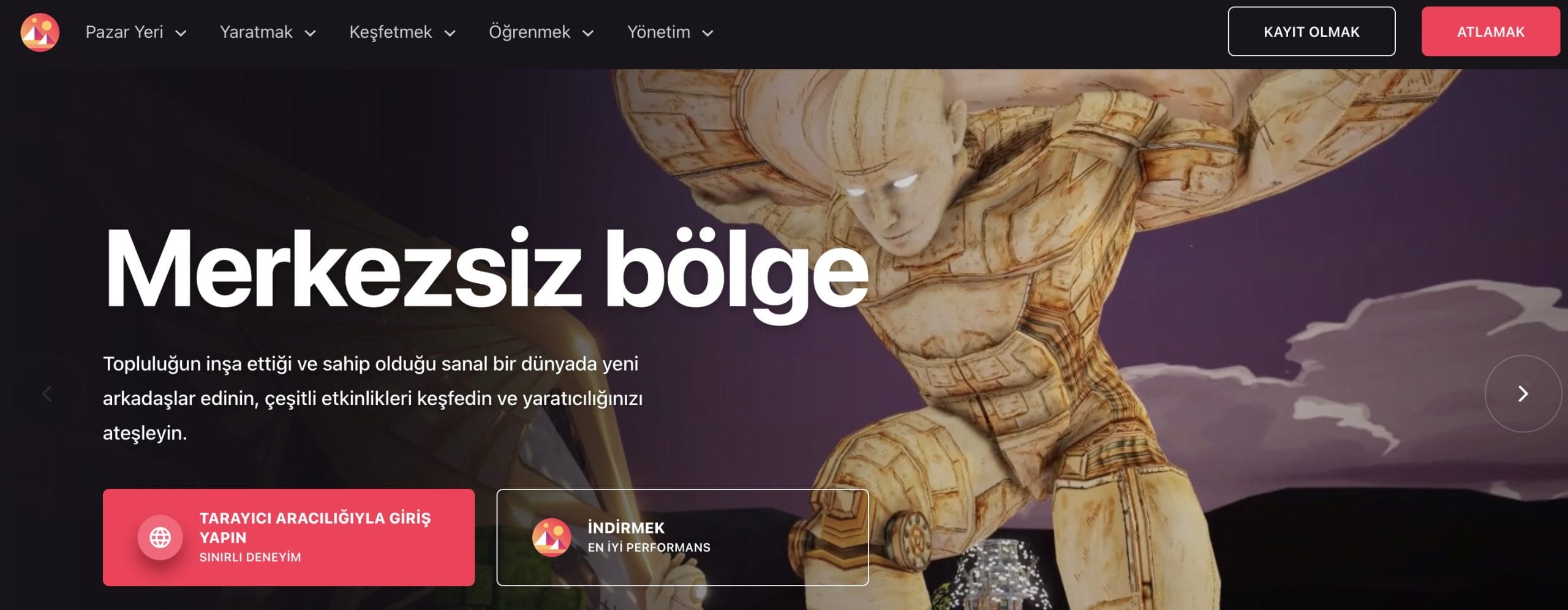 merkeziyetsiz b&ouml;lge mana