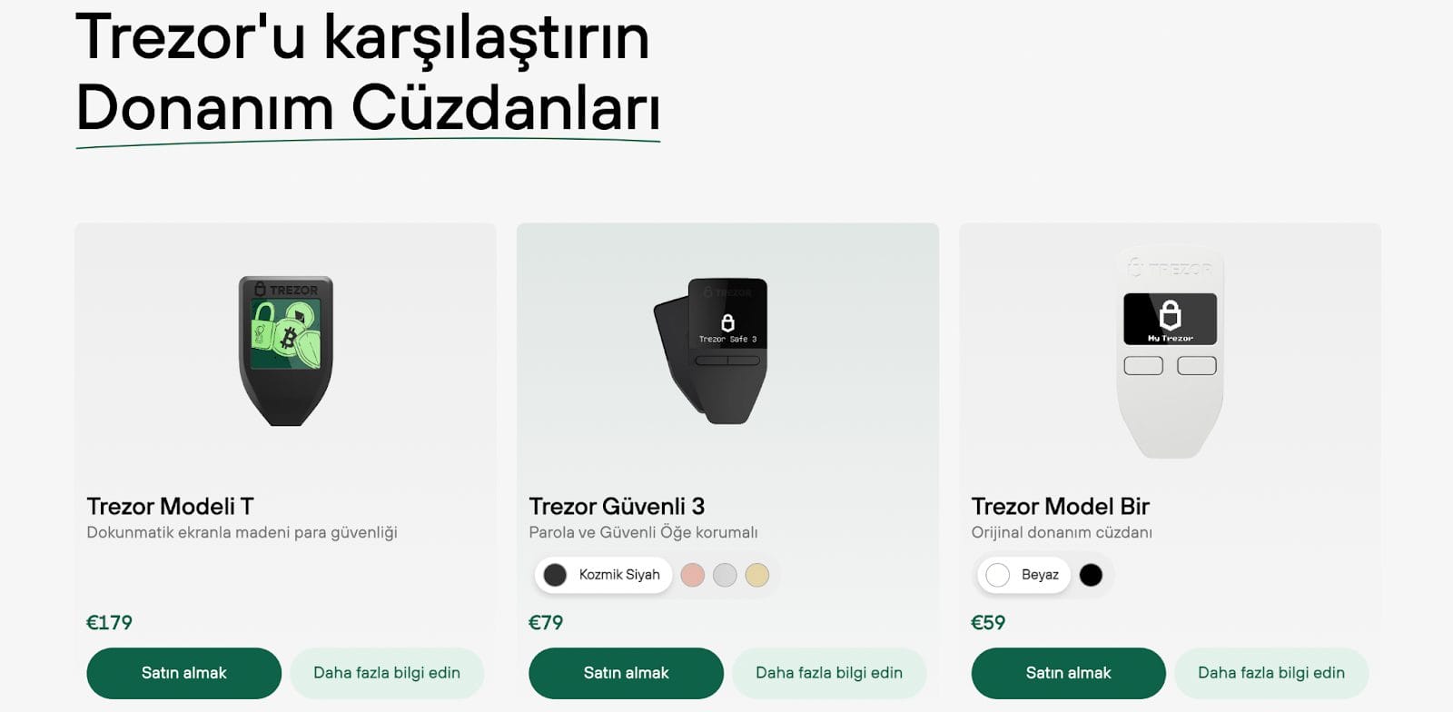 Trezor en iyi Cardano c&uuml;zdanları