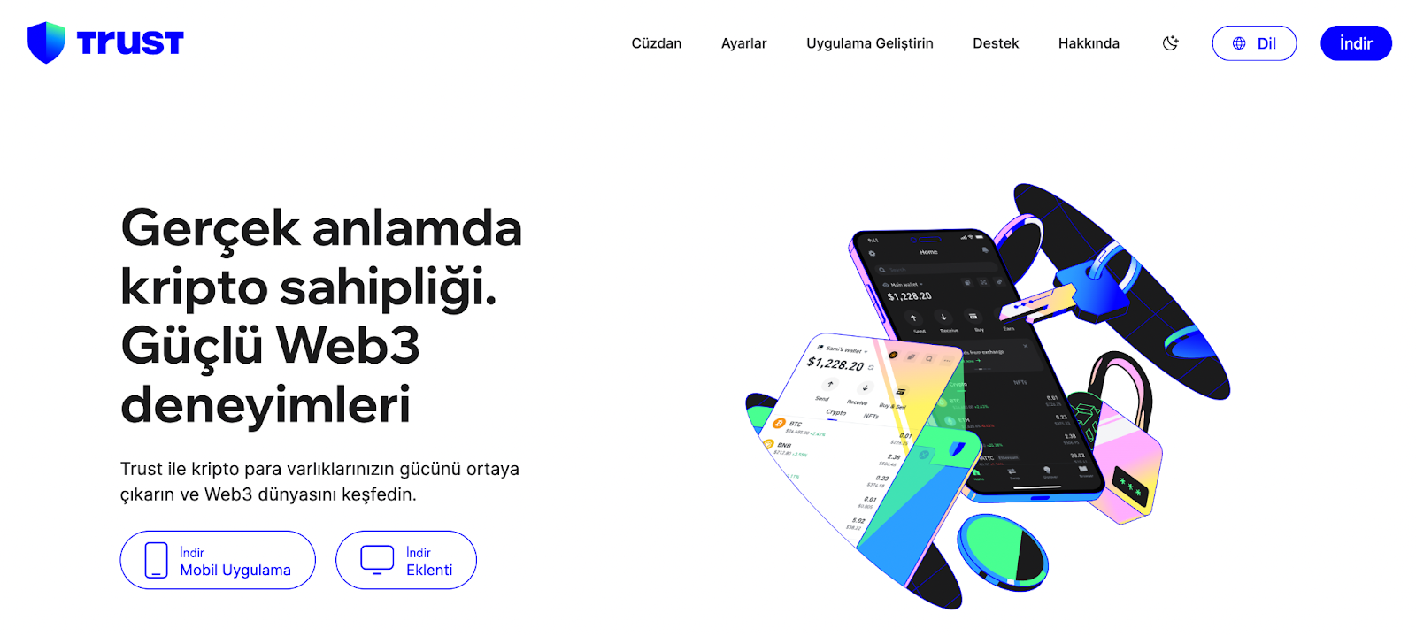 Trust Wallet mobil uygulaması