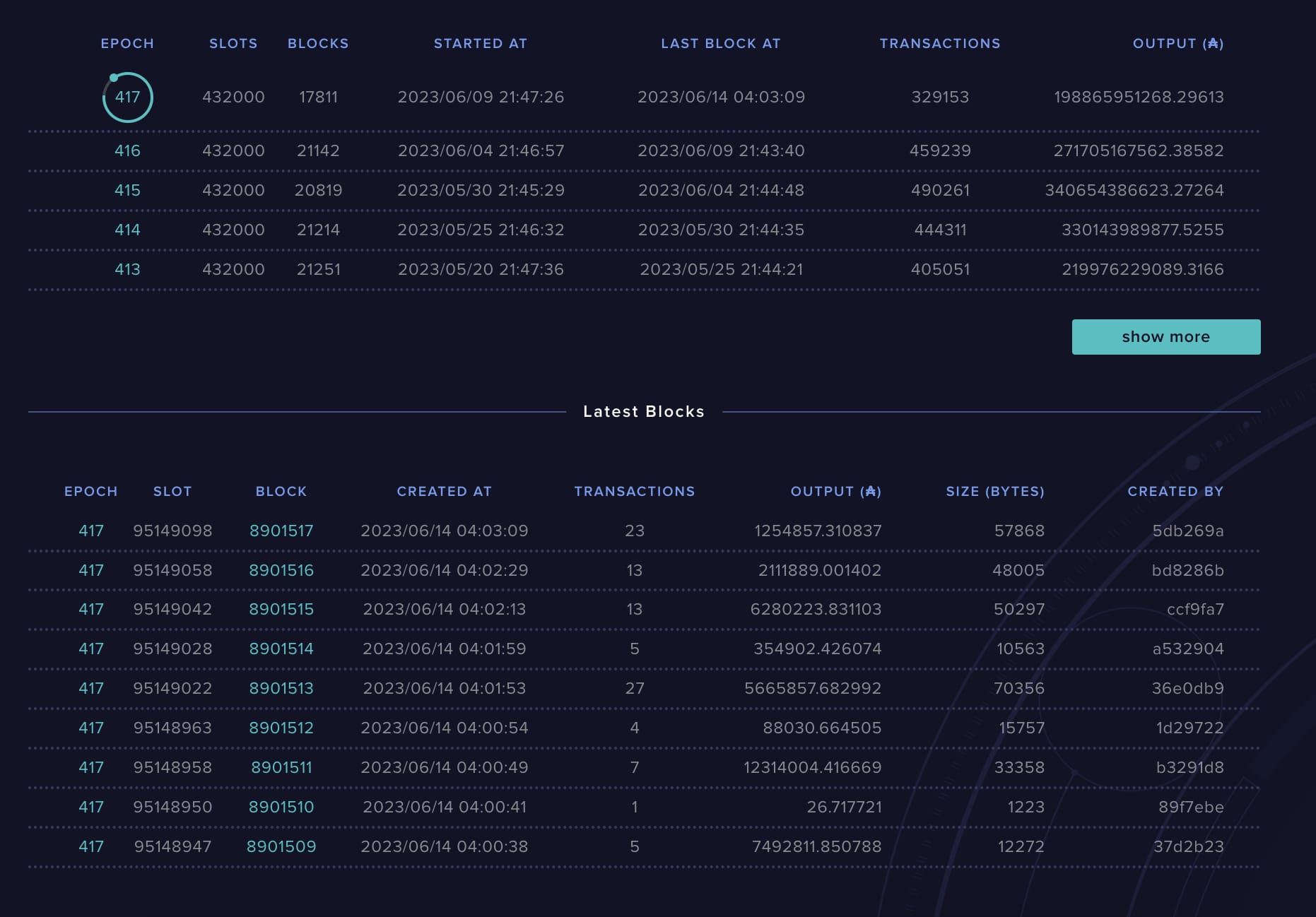 Cardano Blok Zinciri Blokları