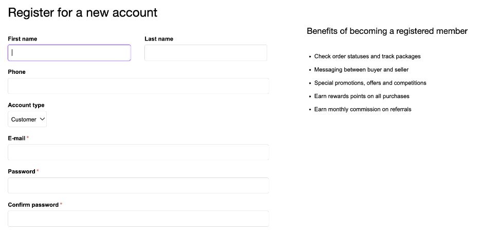 Crypto Emporium hesabı oluşturma