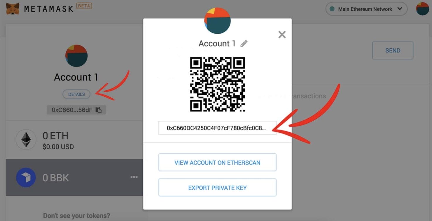 Metamask c&uuml;zdan adresi 