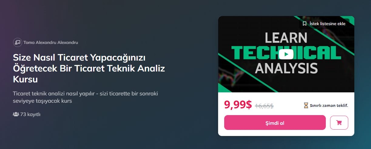 BitDegree teknik analiz kursu