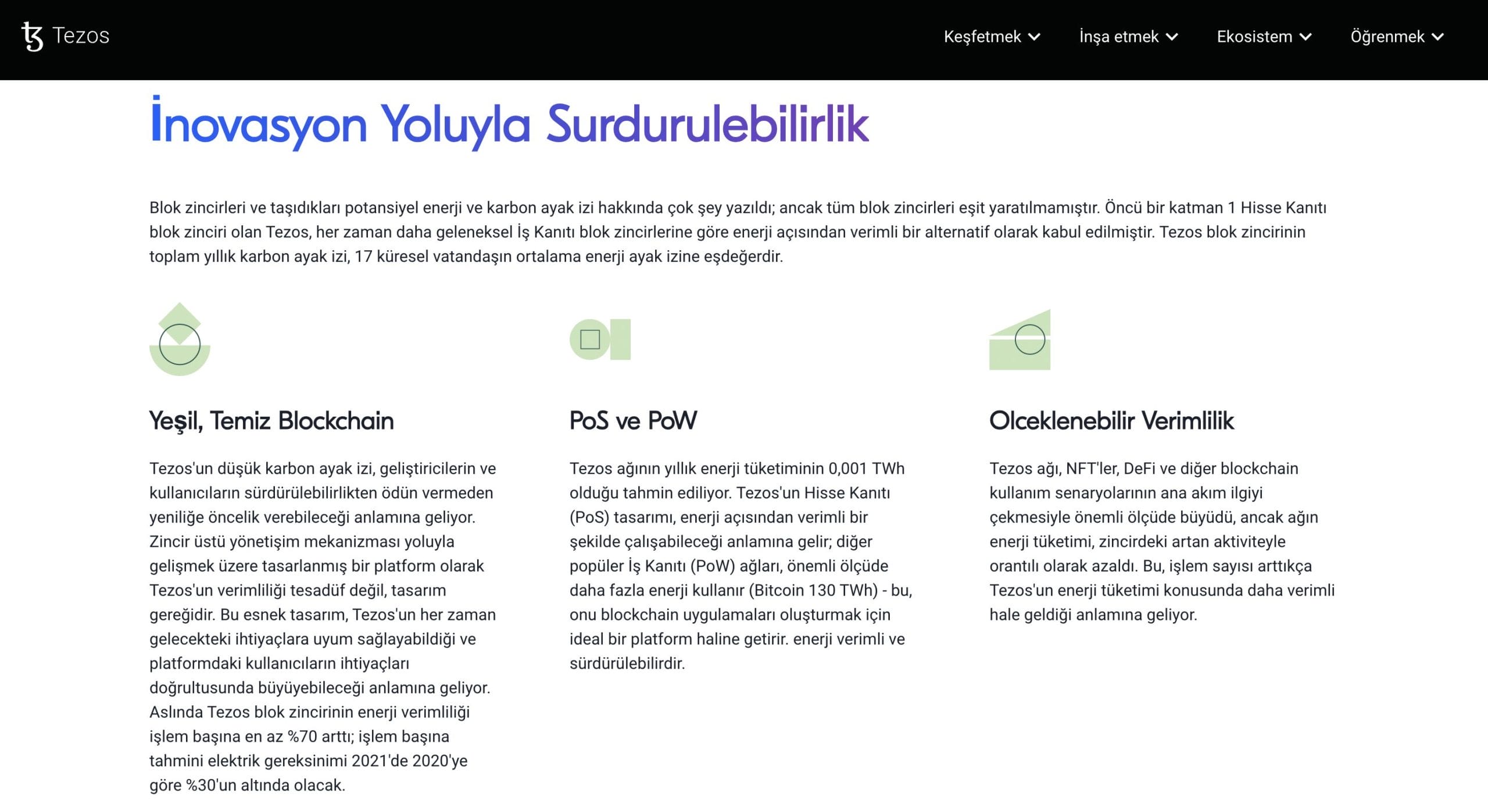 Tezos (XTZ) En Çevreci Kripto Paralar