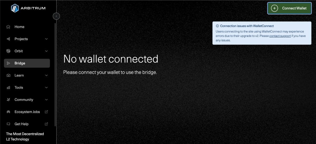 ETH İle Arbitrum K&ouml;pr&uuml;s&uuml; Oluşturma