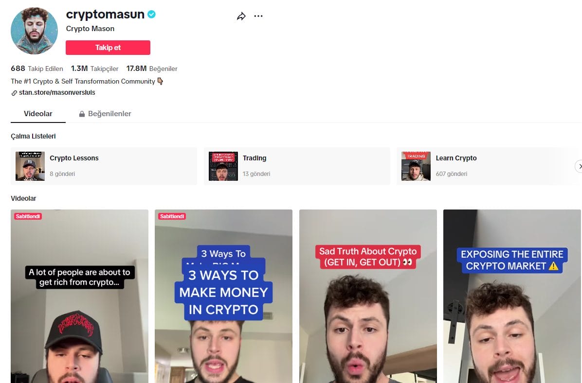 kripto tik tok hesapları