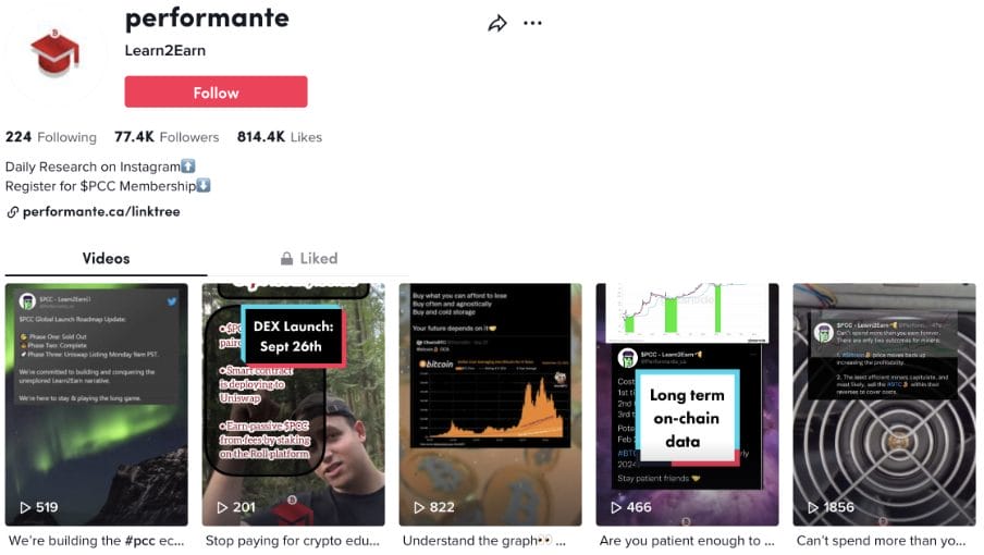 en iyi kripto tik tok hesapları