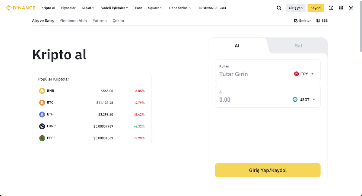 Binance Kripto Para Satın Almak İ&ccedil;in En İyi Yer