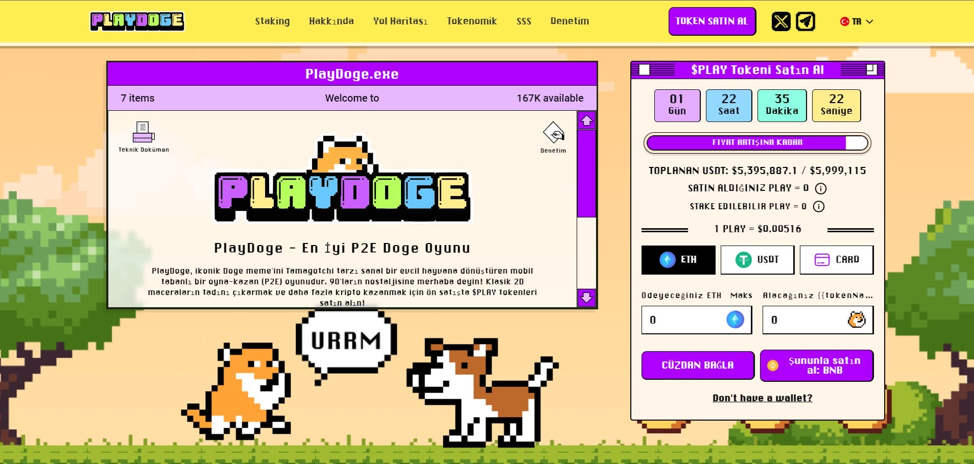 PlayDoge P2E oyun projesi