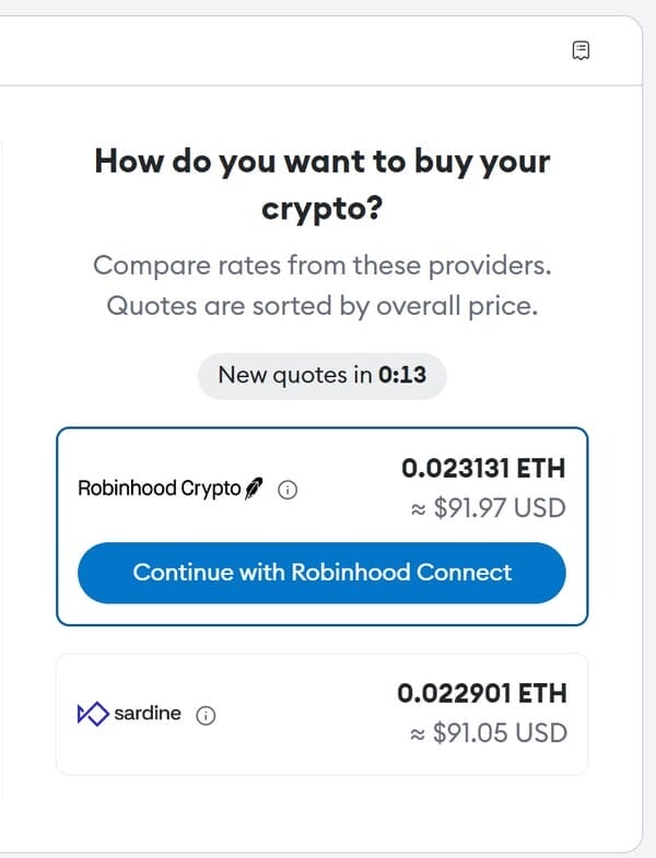 MetaMask'ta Doğrudan Token Satın Alın