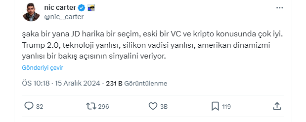 Trump, Bitcoin sahibi Ohio Senat&ouml;r&uuml; JD Vance'ı Başkan Yardımcısı Adayı olarak se&ccedil;ti