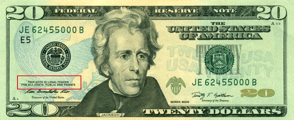 kripto para nedir - Yirmi dolar banknotu yasal ödeme aracı