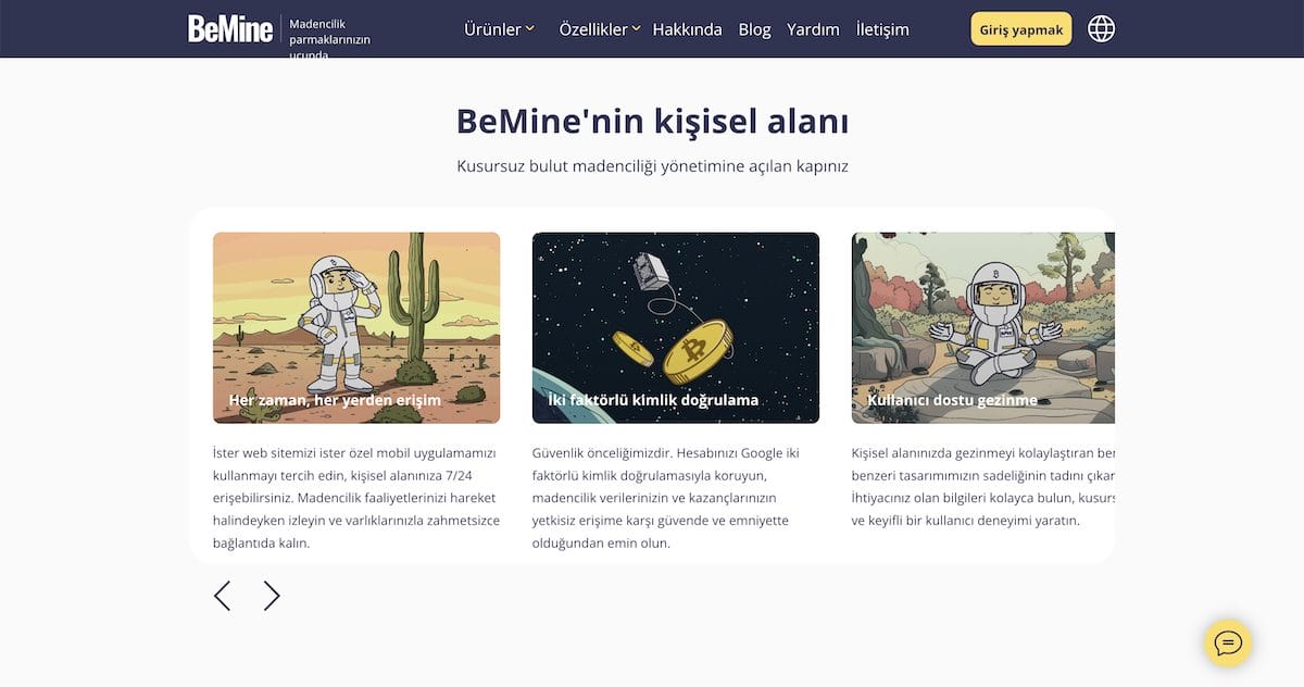 BeMine en iyi Bitcoin madenciliği siteleri