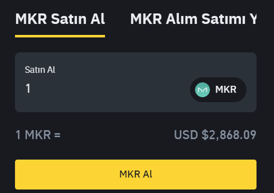 MKR satın al