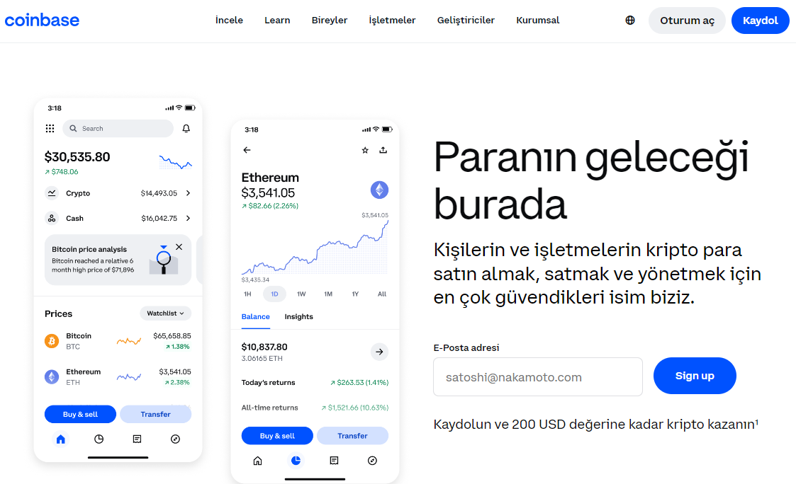 Coinbase borsası