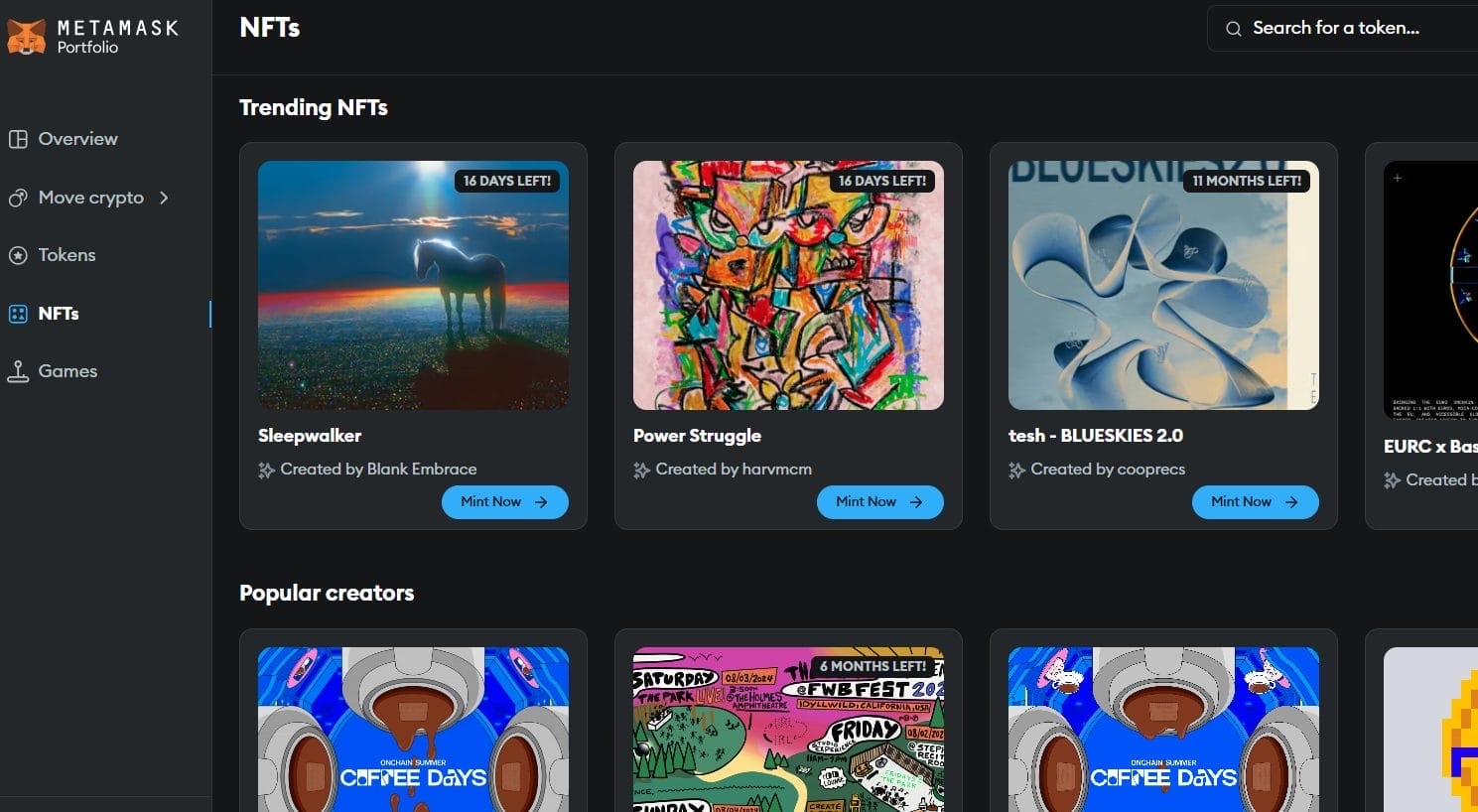 MetaMask airdrop dApp'ler