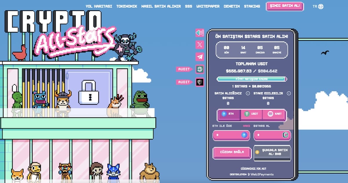 altsezon &ouml;ncesi alınacak kripto paralar Crypto All-Stars (STARS)