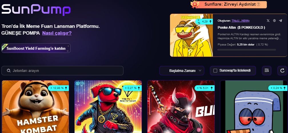 en iyi Tron meme coinleri