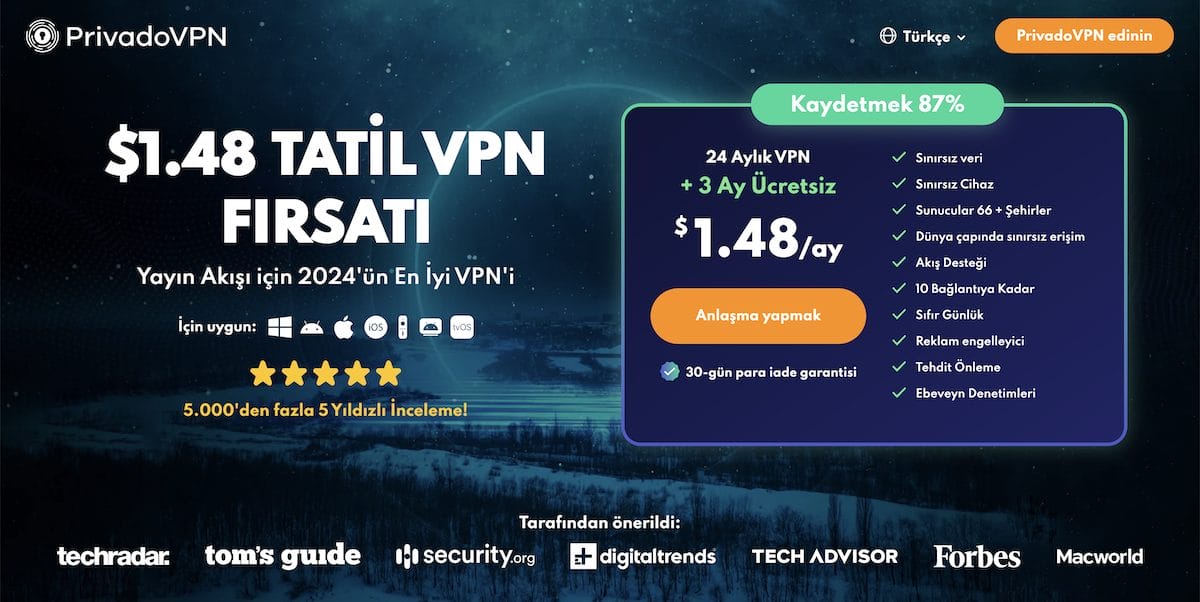 Privado VPN Kripto İ&ccedil;in En İyi VPN &Ouml;nerileri