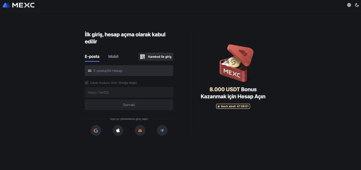 altcoin alma rehberi MEXC Kayıt Olun