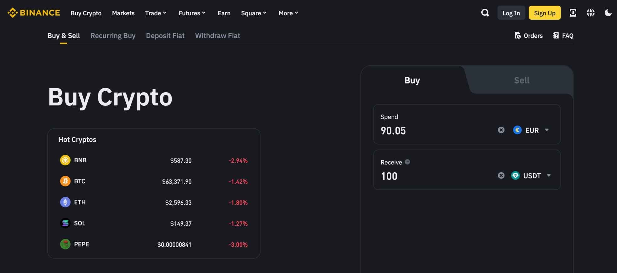 Binance kullanıcı deneyimi arayüzü