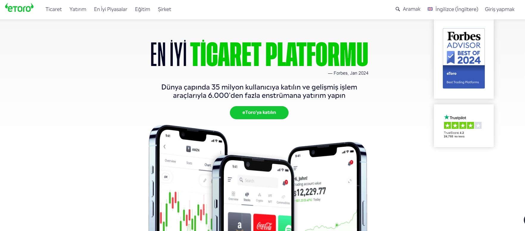 etoro en büyük kripto borsaları