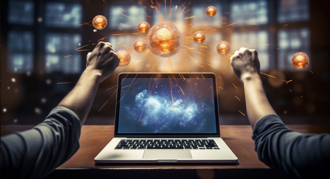 NFTゲームをプレイして、爆益を出している男性2人の拳